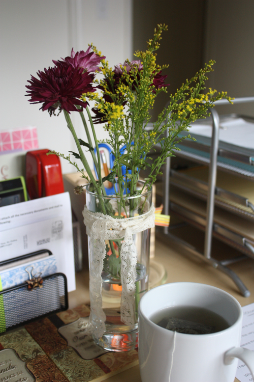 keep flowers in your office